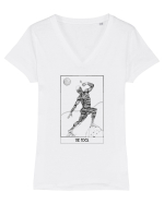 The fool Tarot Tricou mânecă scurtă guler V Damă Evoker