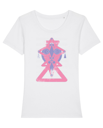 geometric mask White