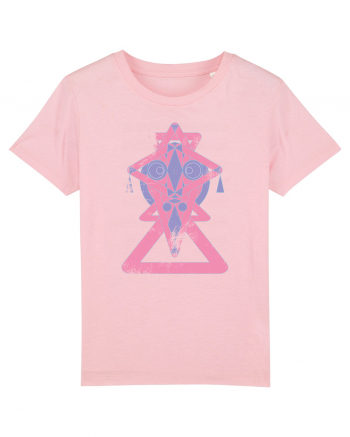 geometric mask Cotton Pink