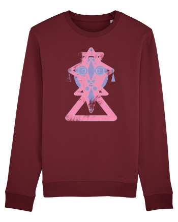 geometric mask Burgundy