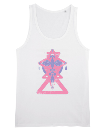 geometric mask White
