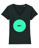 Mint  DOT. Tricou mânecă scurtă guler V Damă Evoker