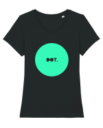 Mint  DOT. Tricou mânecă scurtă guler larg fitted Damă Expresser