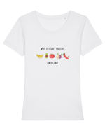 Life thoughts Tricou mânecă scurtă guler larg fitted Damă Expresser