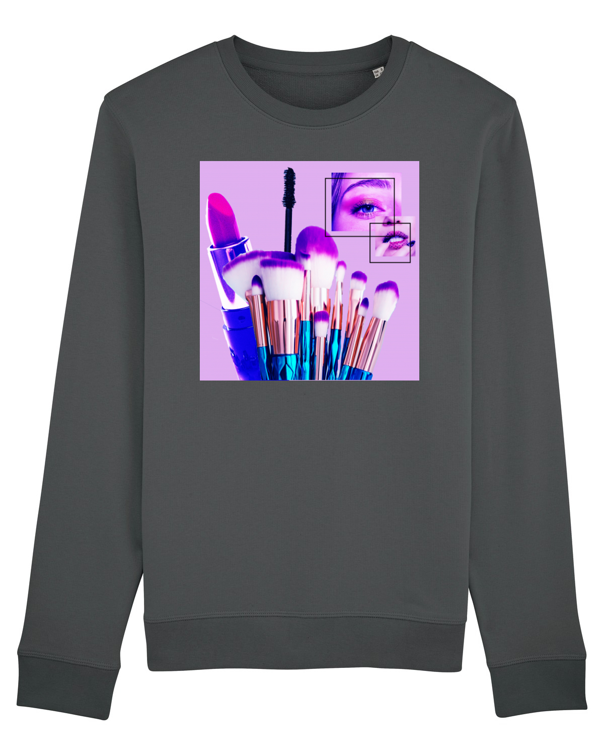 Bluză mânecă lungă Unisex Rise Anthracite