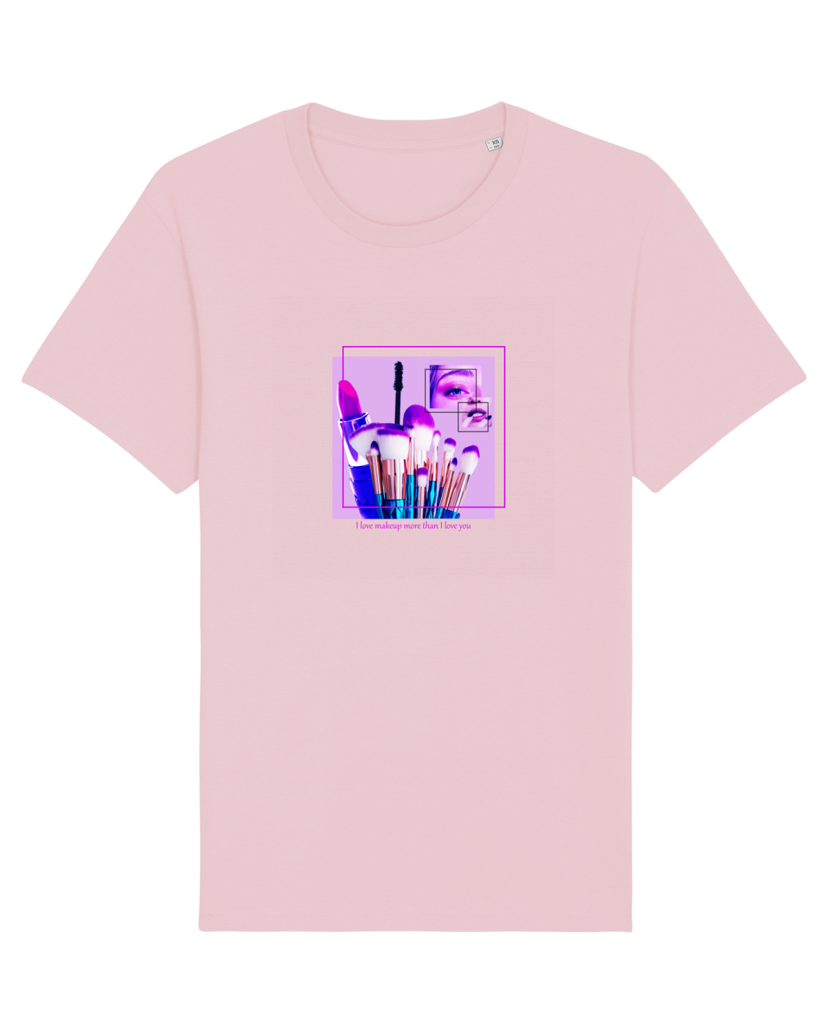 Tricou mânecă scurtă Unisex Rocker Cotton Pink