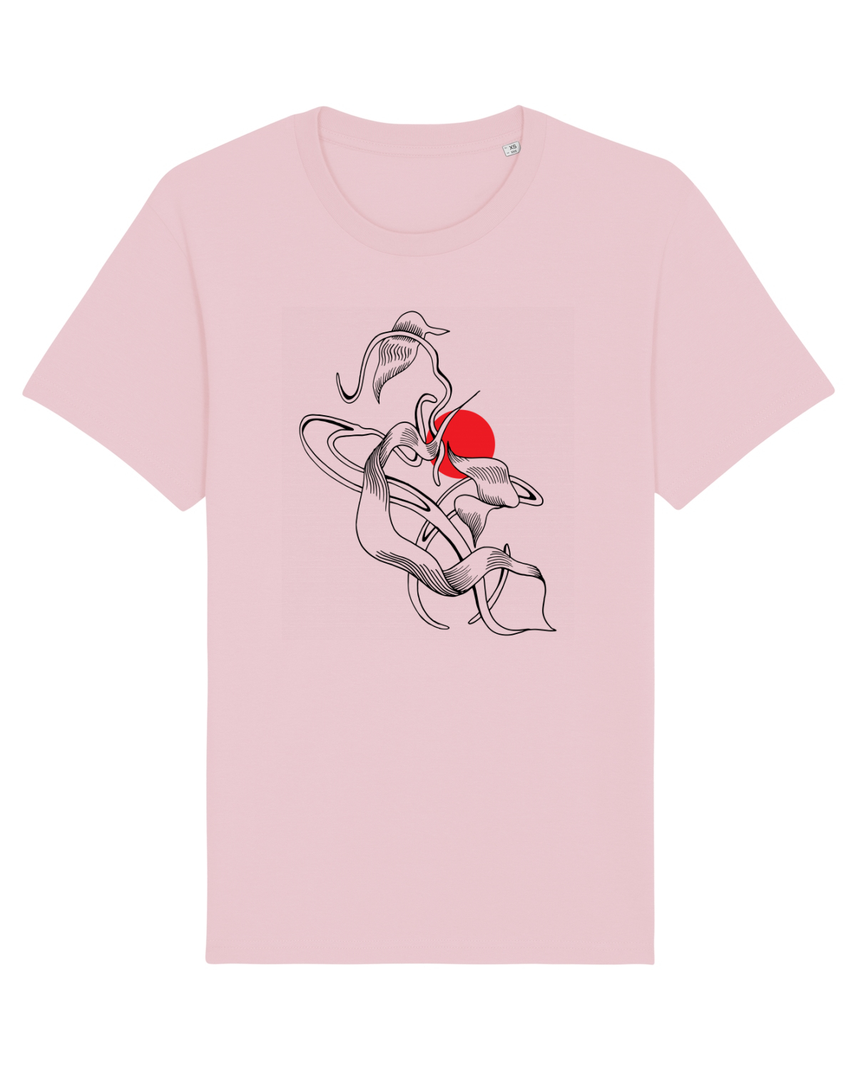 Tricou mânecă scurtă Unisex Rocker Cotton Pink