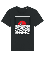 Mare de  priviri Tricou mânecă scurtă Unisex Rocker