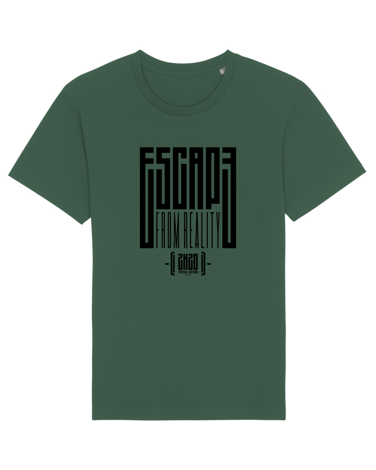 Tricou mânecă scurtă Unisex Rocker Bottle Green
