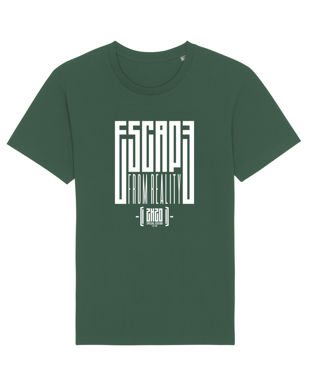 Tricou mânecă scurtă Unisex Rocker Bottle Green