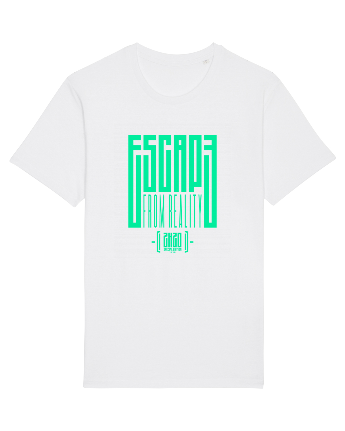 Tricou mânecă scurtă Unisex Rocker White