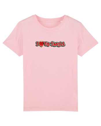 I Love To Smile Cotton Pink