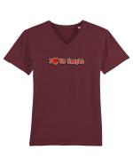 I Love To Smile Tricou mânecă scurtă guler V Bărbat Presenter