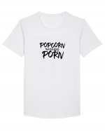 Popcorn meaning Porn Tricou mânecă scurtă guler larg Bărbat Skater