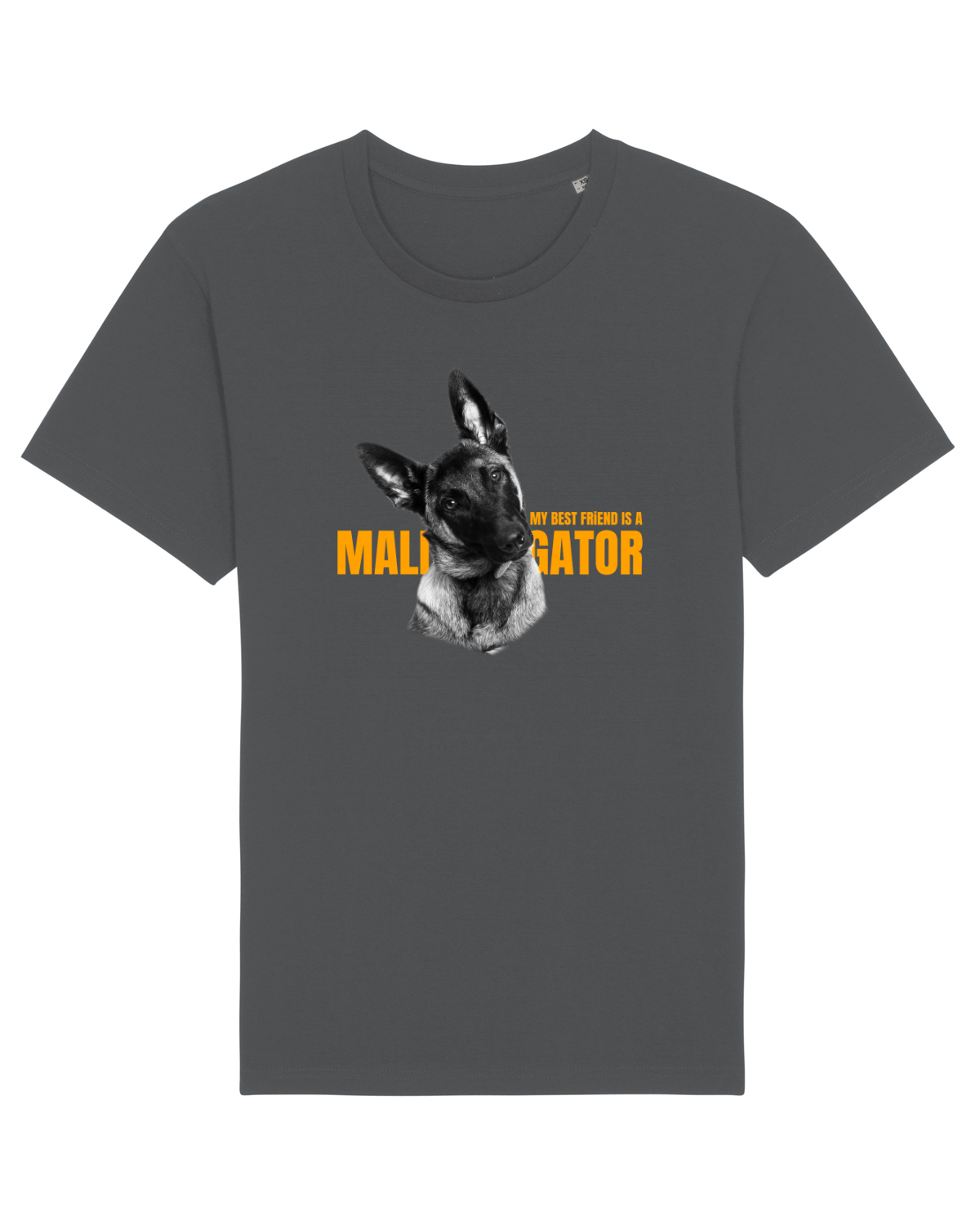 Tricou mânecă scurtă Unisex Rocker Anthracite