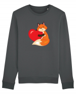 Heart of a fox :) Bluză mânecă lungă Unisex Rise