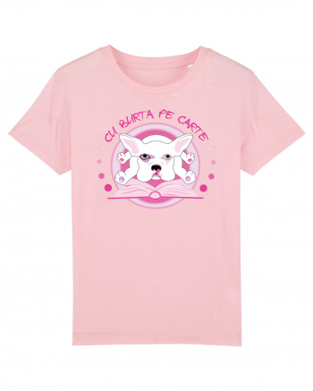 Cu burta pe carte Cotton Pink