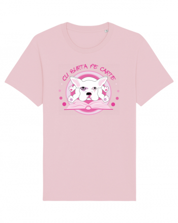 Cu burta pe carte Cotton Pink