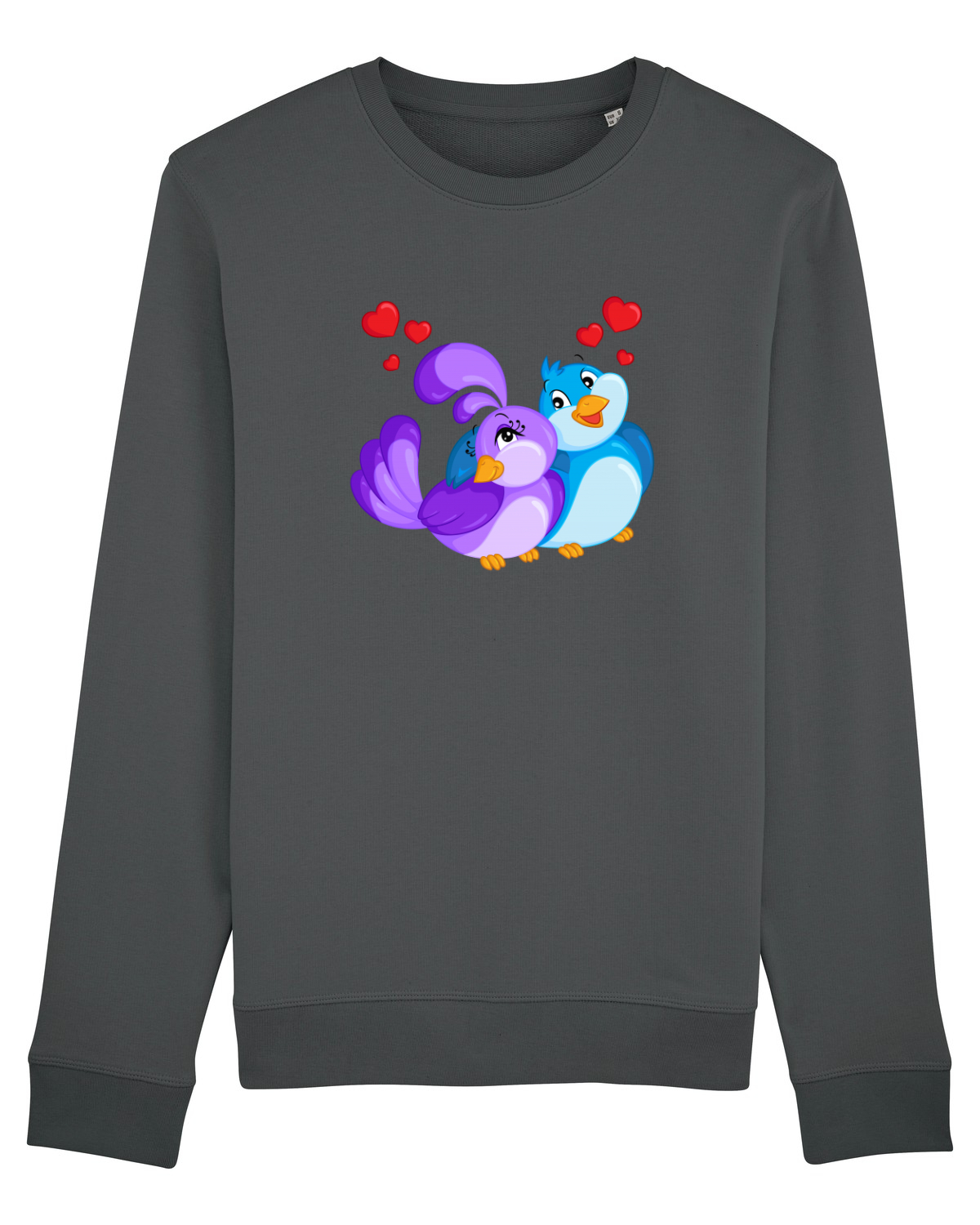 Bluză mânecă lungă Unisex Rise Anthracite
