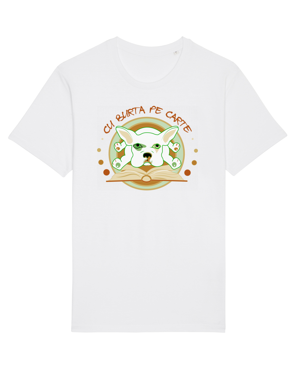 Tricou mânecă scurtă Unisex Rocker White