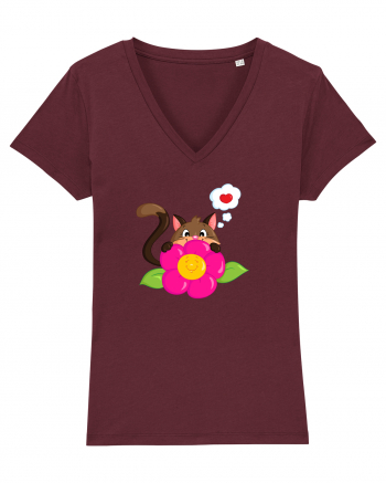 Flower kitty :) Burgundy