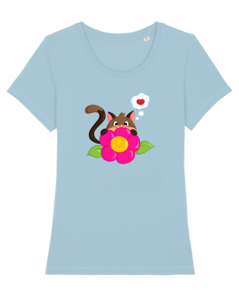 Flower kitty :) Sky Blue