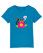 Flower kitty :) Tricou mânecă scurtă  Copii Mini Creator