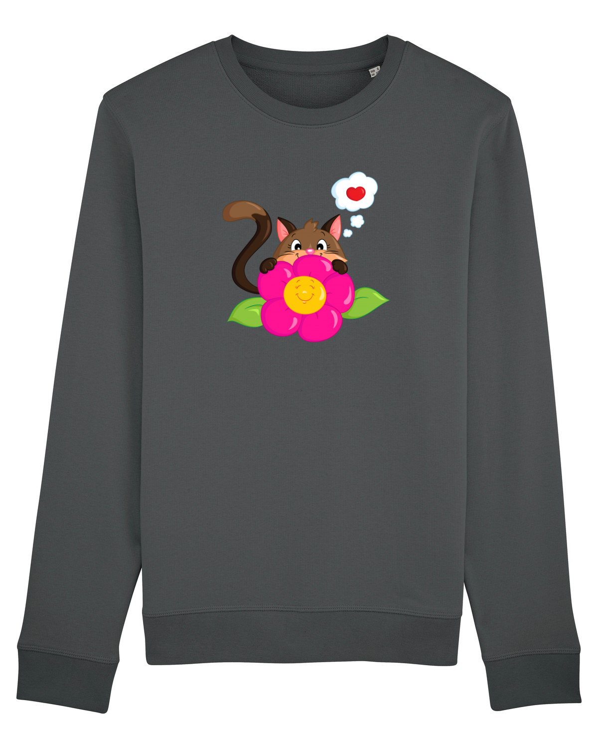 Bluză mânecă lungă Unisex Rise Anthracite
