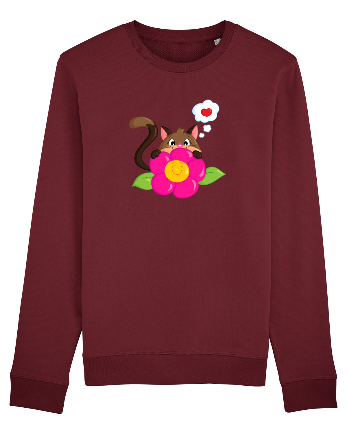 Bluză mânecă lungă Unisex Rise Burgundy