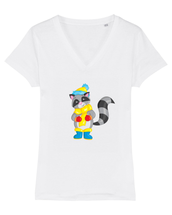 Raton cu fular White