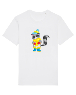 Raton cu fular Tricou mânecă scurtă Unisex Rocker