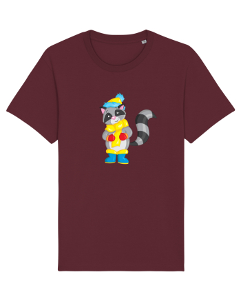 Raton cu fular Burgundy