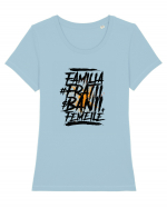 Familia, Frații, Banii, Femeile Tricou mânecă scurtă guler larg fitted Damă Expresser