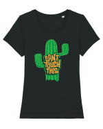 Can't Touch This Cactus! Tricou mânecă scurtă guler larg fitted Damă Expresser