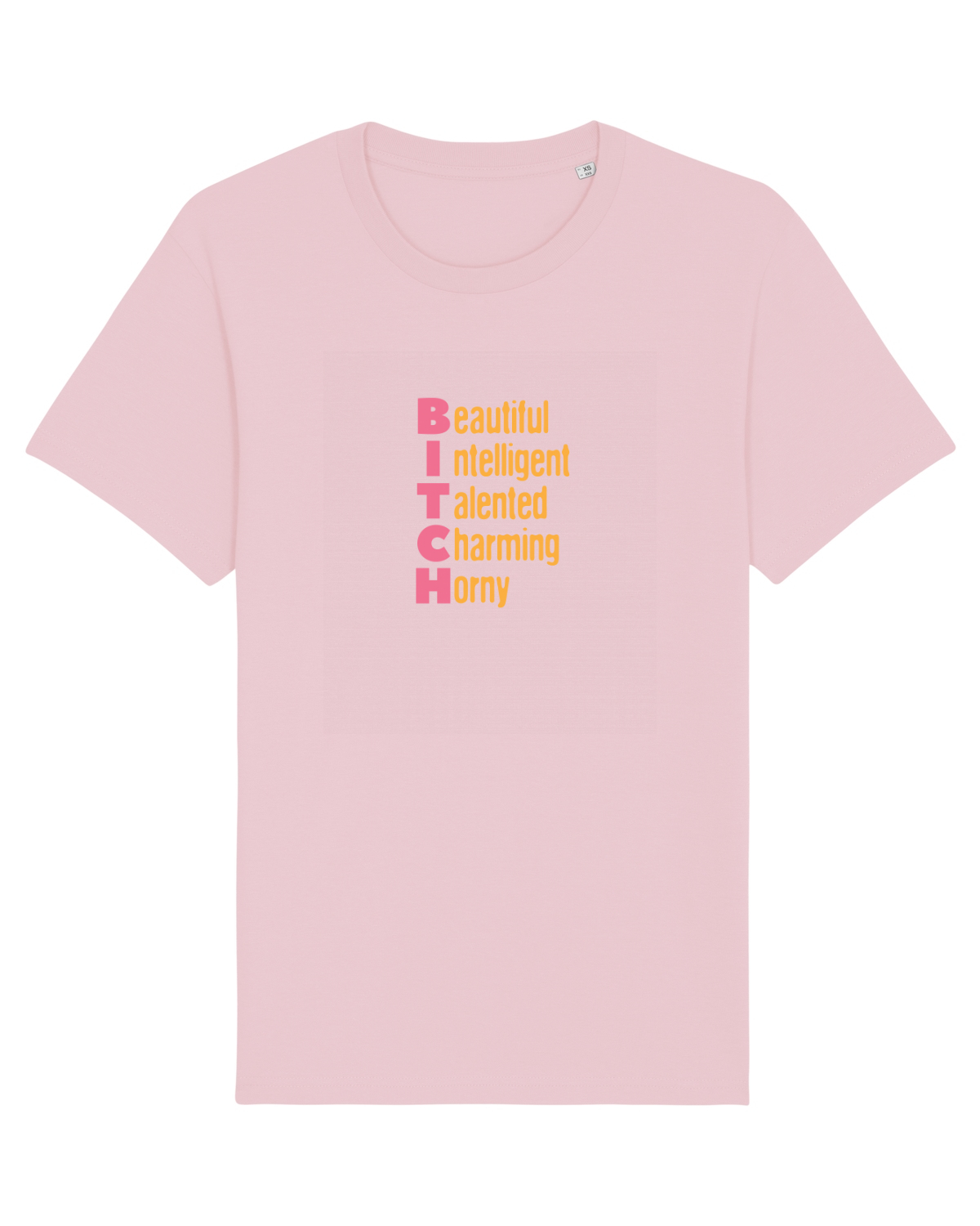 Tricou mânecă scurtă Unisex Rocker Cotton Pink