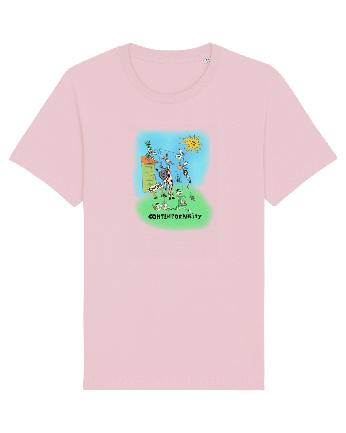 Tricou mânecă scurtă Unisex Rocker Cotton Pink