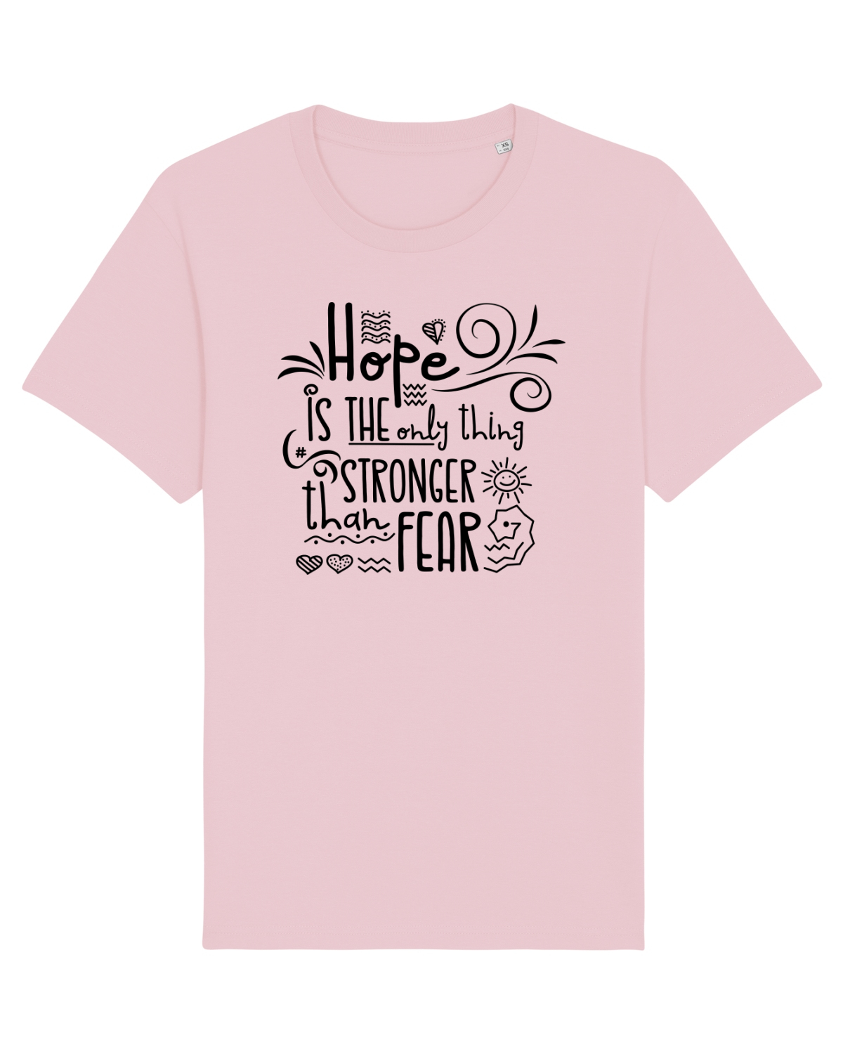 Tricou mânecă scurtă Unisex Rocker Cotton Pink
