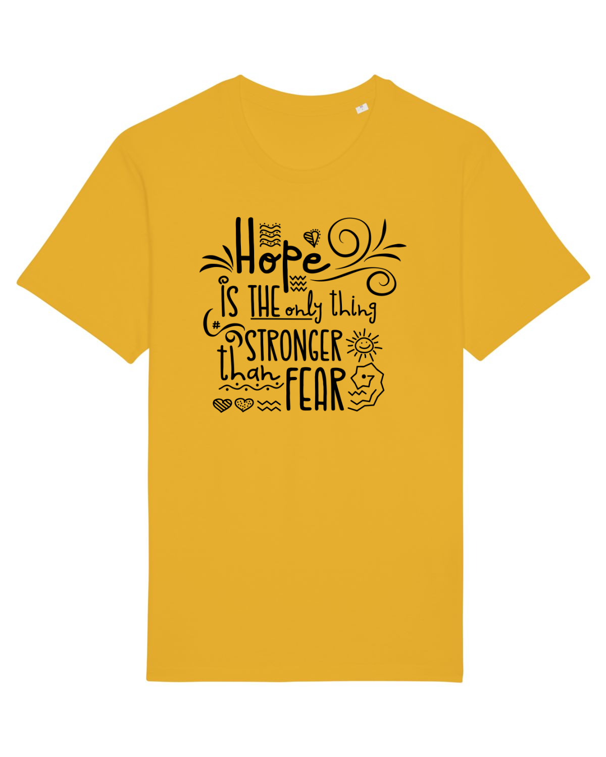 Tricou mânecă scurtă Unisex Rocker Spectra Yellow
