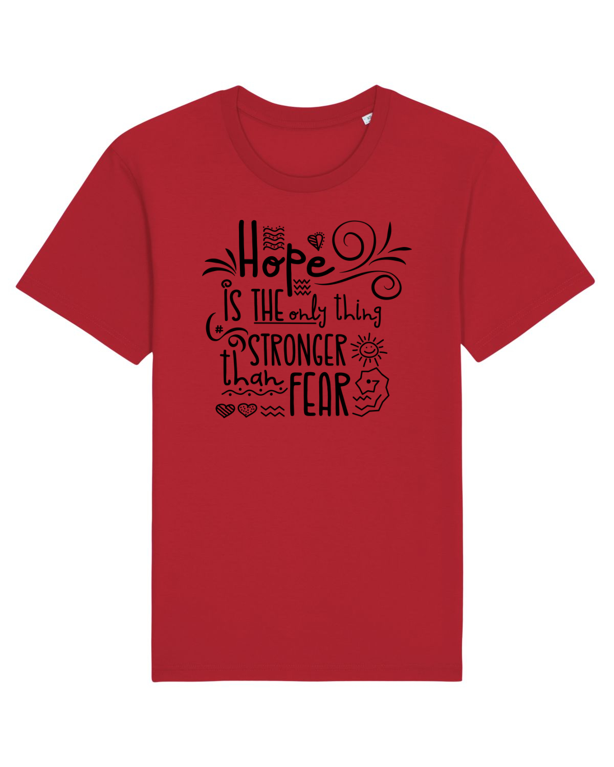 Tricou mânecă scurtă Unisex Rocker Red