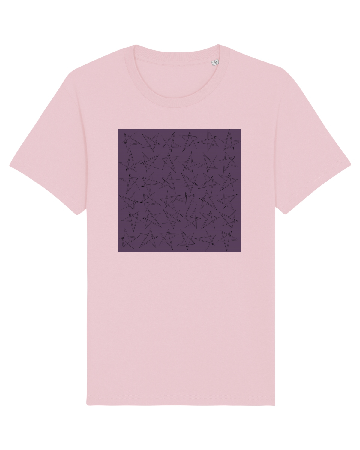Tricou mânecă scurtă Unisex Rocker Cotton Pink