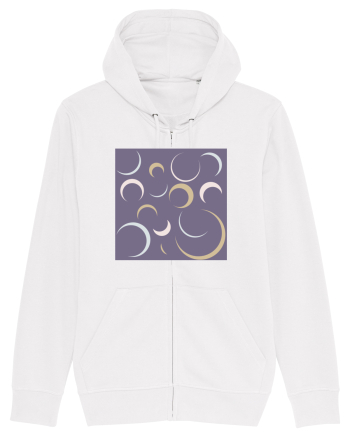 Purple Moon Patterns White