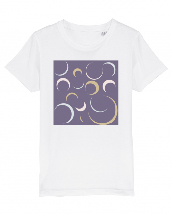 Purple Moon Patterns White