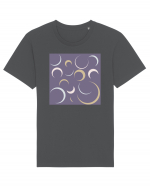 Purple Moon Patterns Tricou mânecă scurtă Unisex Rocker