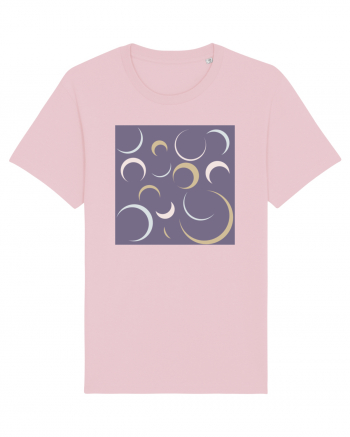 Purple Moon Patterns Cotton Pink