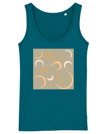 Yellow Moon Patterns Ocean Depth