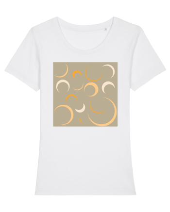 Yellow Moon Patterns White