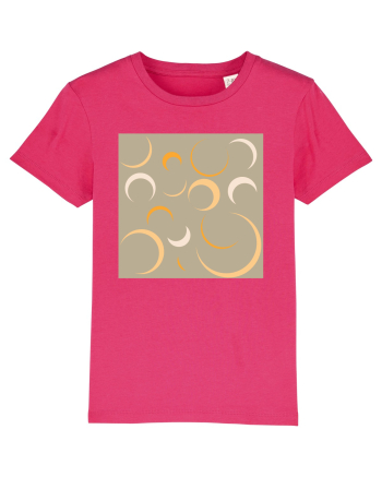 Yellow Moon Patterns Raspberry