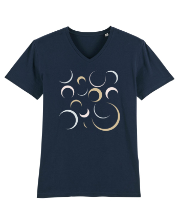 Cream Moons French Navy