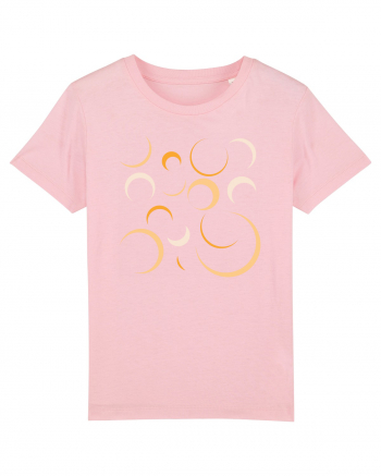 Yellow Moons Cotton Pink