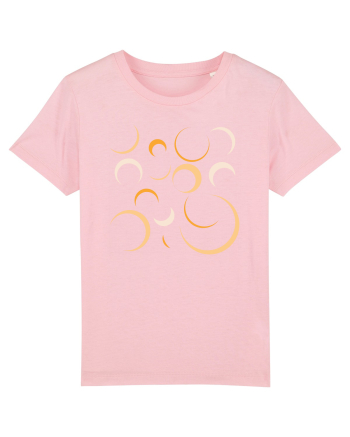 Yellow Moons Cotton Pink
